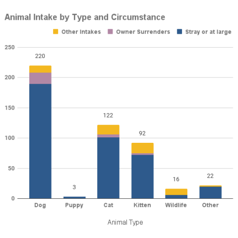 July 2022 - Animal Intake by Type and Circumstance